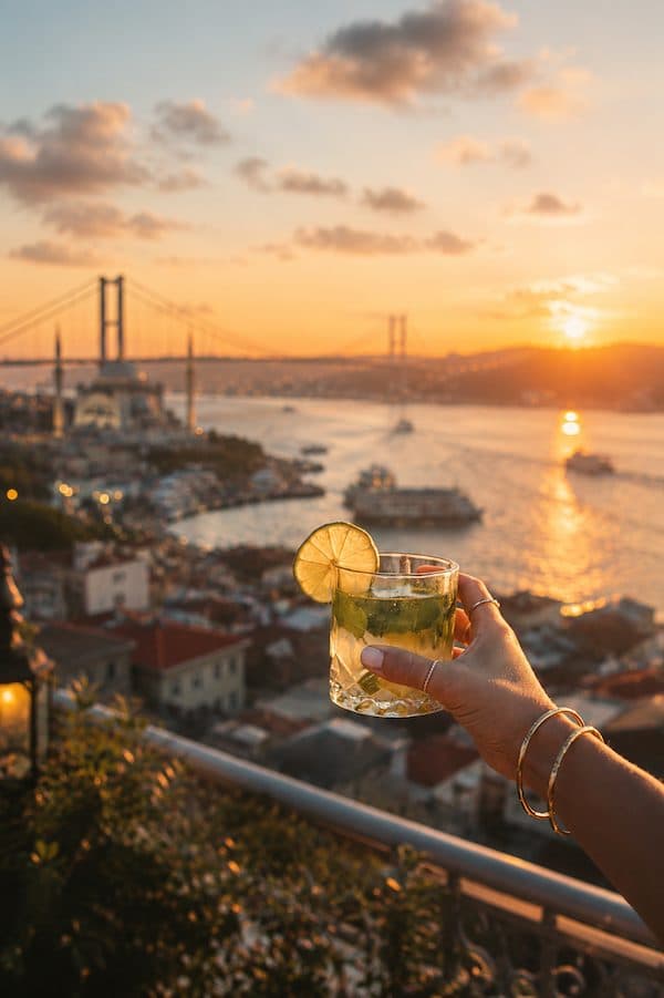 Sunset cocktails